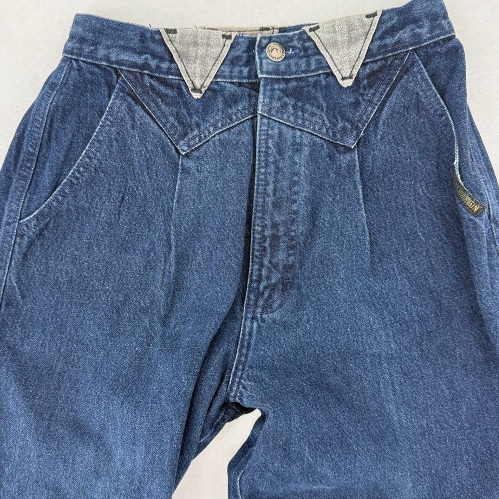 Vintage Rocky Mountain Western Jeans Womens 30/11 Blue High Rise Tapered USA